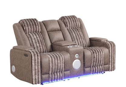 Lita (Brown) Reclining Living Room Set
