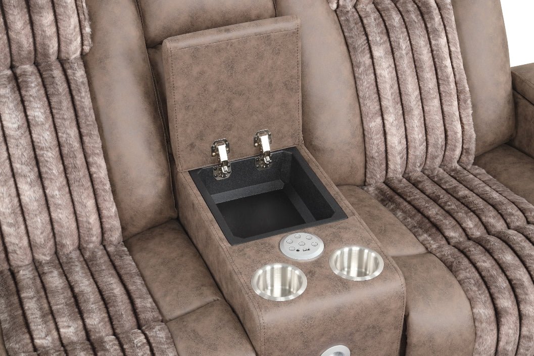 Lita (Brown) Reclining Living Room Set