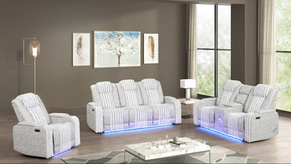 Lita (Grey) Reclining Living Room Set