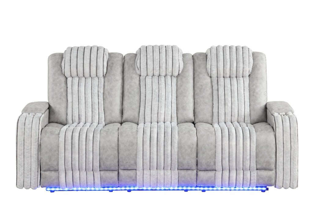 Lita (Grey) Reclining Living Room Set