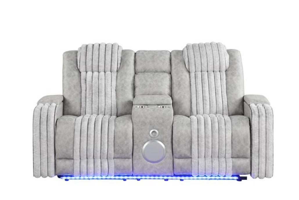 Lita (Grey) Reclining Living Room Set