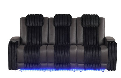 Lita (Black) Reclining Living Room Set