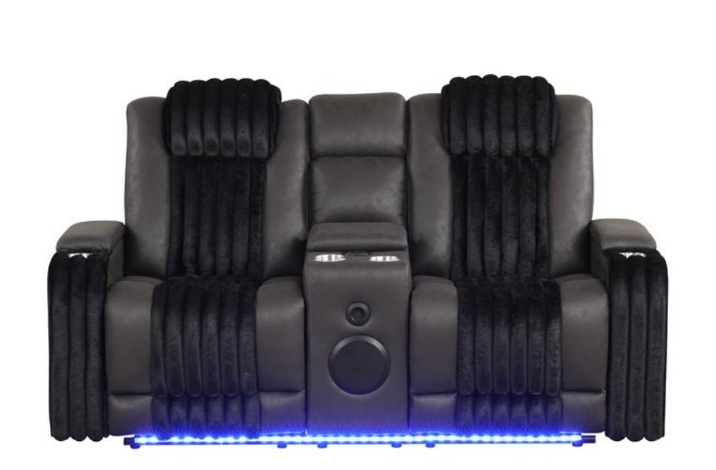 Lita (Black) Reclining Living Room Set