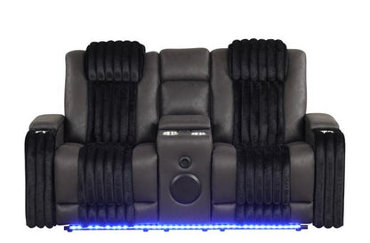 Lita (Black) Reclining Living Room Set
