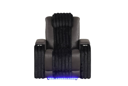 Lita (Black) Reclining Living Room Set