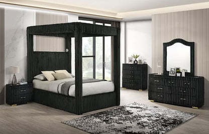 Atlam w/Henley (Black) Bedroom Set