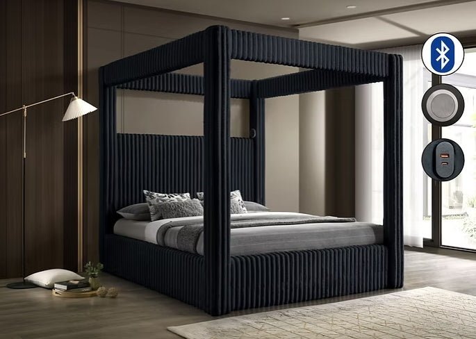Atlam w/Henley (Black) Bedroom Set