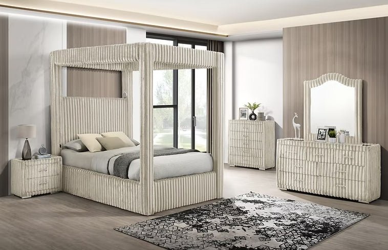 Atlam w/Henley (Cream) Bedroom Set
