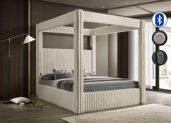 Atlam w/Henley (Cream) Bedroom Set