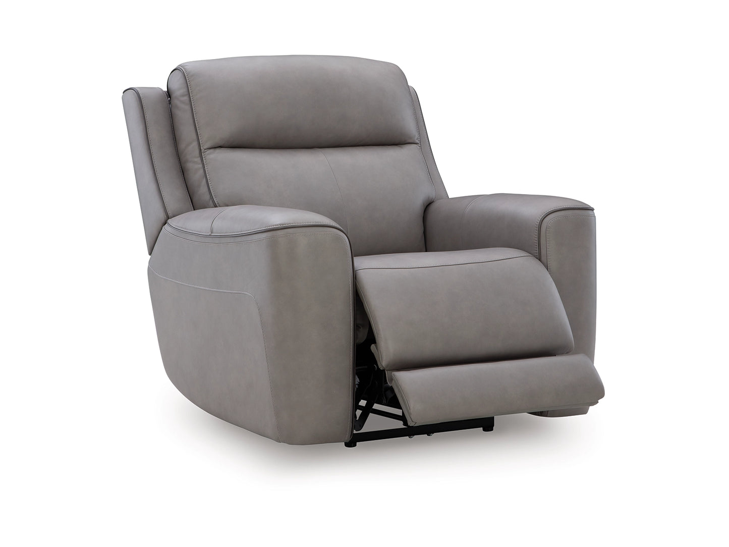 5Z-Relaxation Dual Power Leather Recliner - Coin