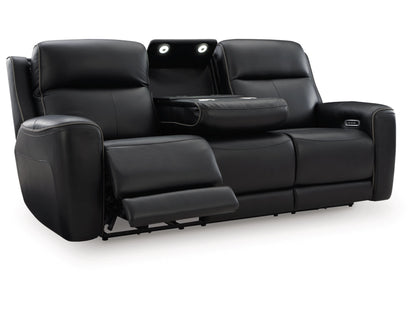 5Z-Relaxation Dual Power Reclining Sofa - Onyx