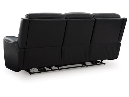 5Z-Relaxation Dual Power Reclining Sofa - Onyx
