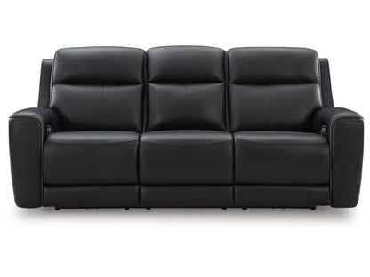 5Z-Relaxation Dual Power Reclining Sofa - Onyx