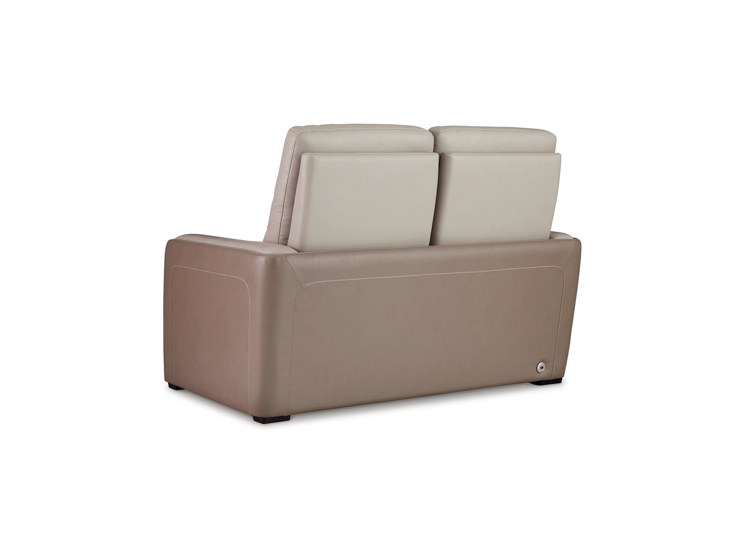Battleville Dual Power Leather Reclining Loveseat
