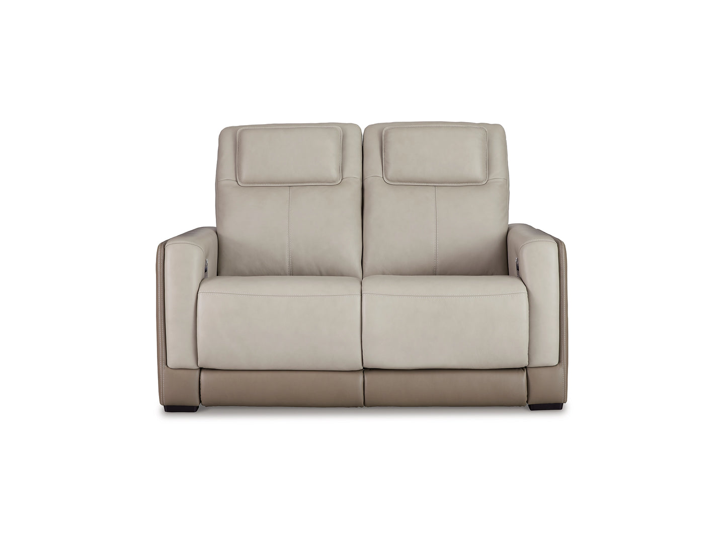Battleville Dual Power Leather Reclining Loveseat