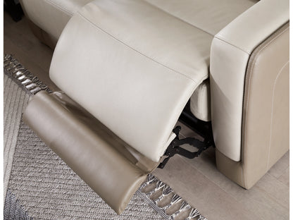 Battleville Dual Power Leather Reclining Loveseat