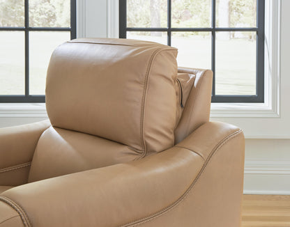 Mosswell Dual Power Leather Recliner