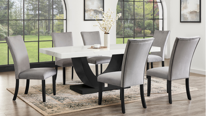 Larry Dining Set (Grey)