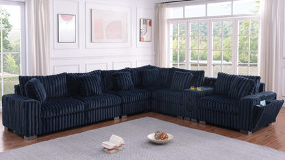 Snuggle Station (Blue) Living Room Set