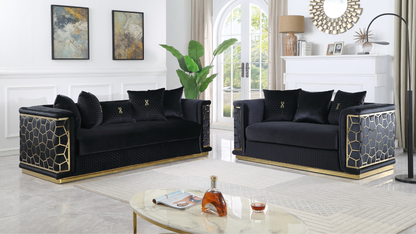 Stella (Black) Living Room Set