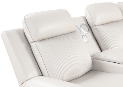 Galaxy Power (Sand) Reclining Sectional