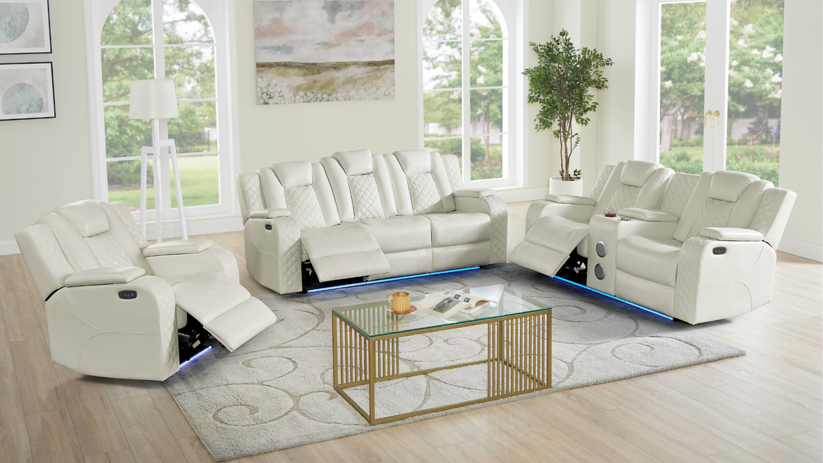 Eclipse (Sand) Reclining Living Room Set