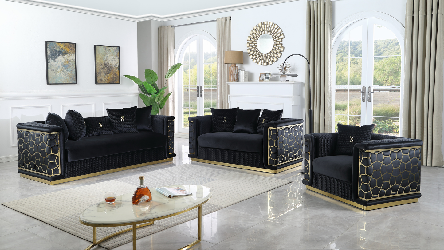 Stella (Black) Living Room Set