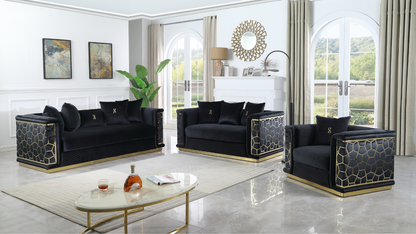 Stella (Black) Living Room Set