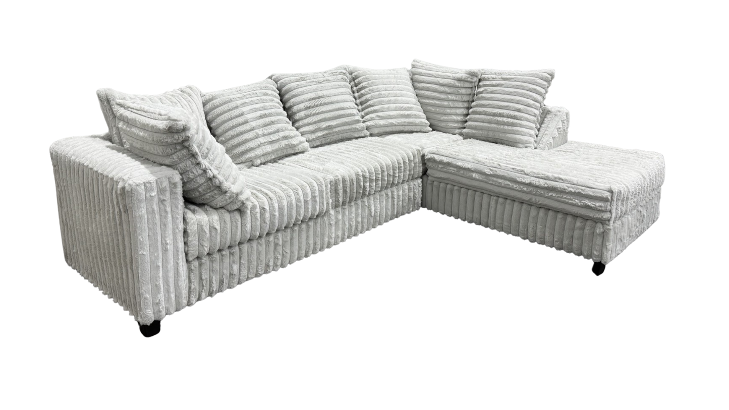 Gia Sectional (Silver) Sectional