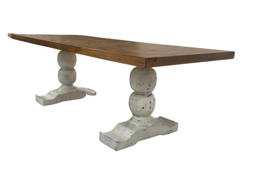 Rustic Geometric Dining Table