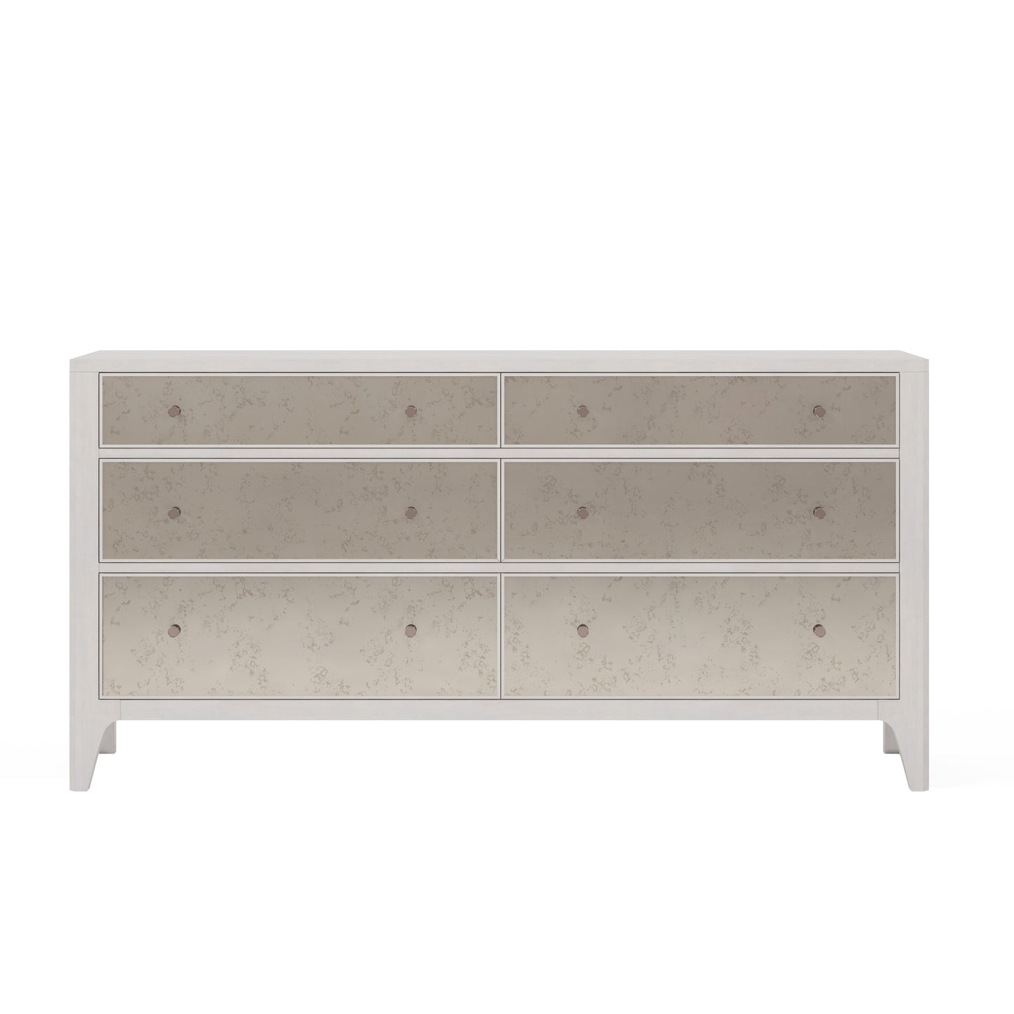 Mezzanine 6 Drawer Mirrored Dresser