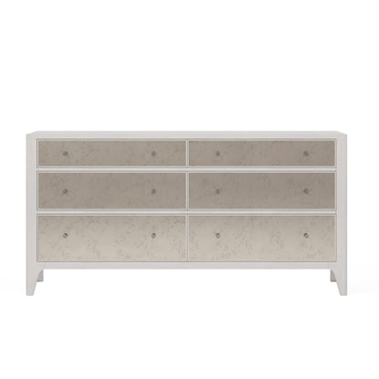Mezzanine 6 Drawer Mirrored Dresser