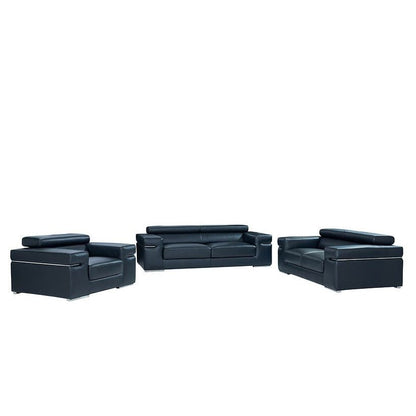 Soho Reclining Living Room Set (Black)