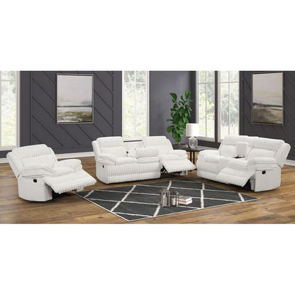 Mellow (White) Reclining Living Room Set