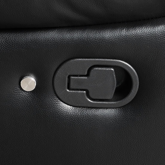 Lucky Charm Sec (Black) Reclining Sectional