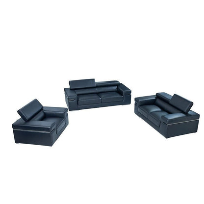Soho Reclining Living Room Set (Black)