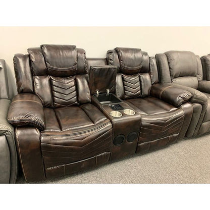 Lucky Charm (Brown) Reclining Living Room Set
