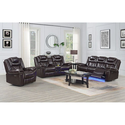 Party Time (Brown) Reclining Living Room Set