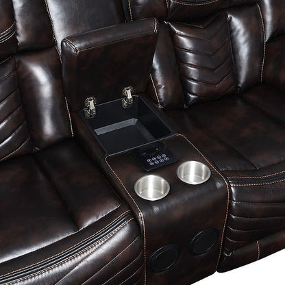Lucky Charm (Brown) Reclining Living Room Set