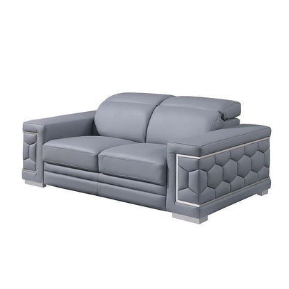 Favo Reclining Living Room Set (Light Blue)