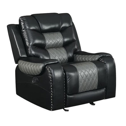 Phoenix II Black Reclining Living Room Set