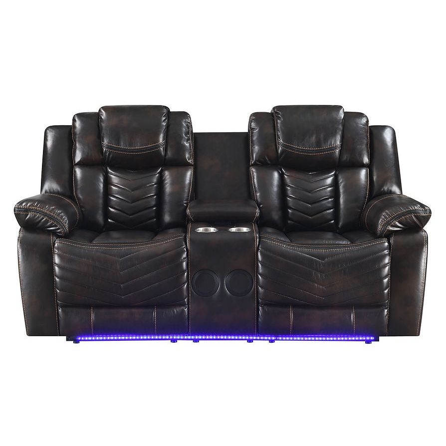 Lucky Charm (Brown) Reclining Living Room Set