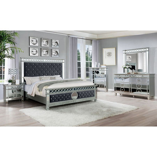 Bella (Grey Velvet) Bedroom Set