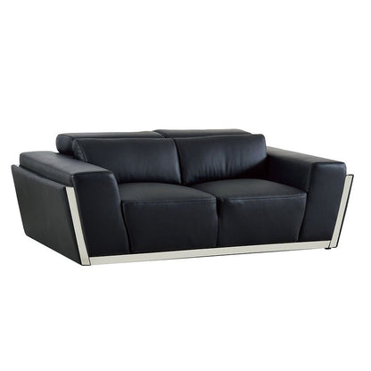 Domo Reclining Living Room Set (Black)
