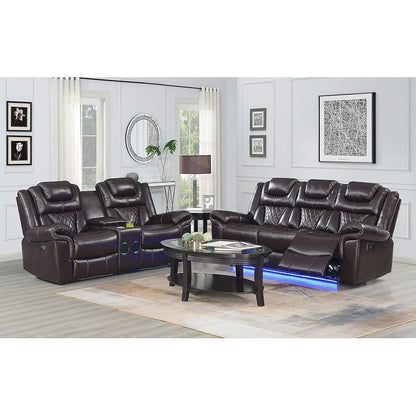 Party Time (Brown) Reclining Living Room Set