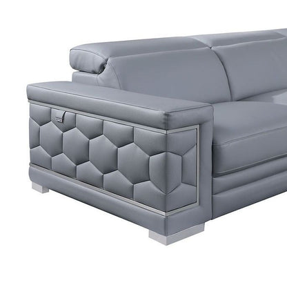 Favo Reclining Living Room Set (Light Blue)