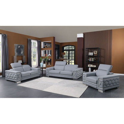Favo Reclining Living Room Set (Light Blue)