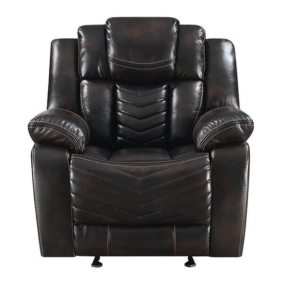 Lucky Charm (Brown) Reclining Living Room Set