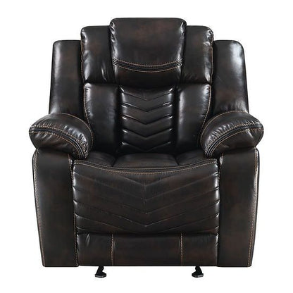 Lucky Charm (Brown) Reclining Living Room Set