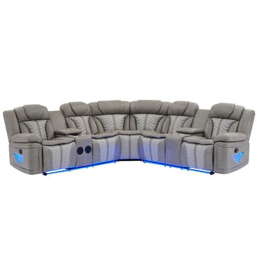 Innova Sec (Grey) Reclining Sectional